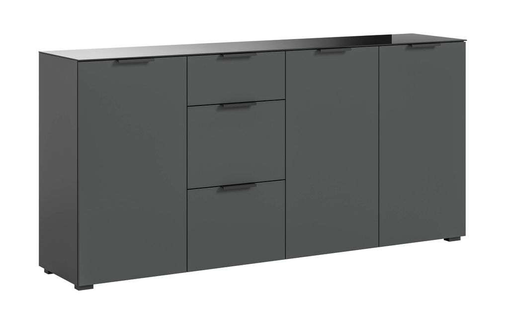 xonox.home Kommode Ray anthrazit Nachbildung 179x86x40 cm Produktbild 