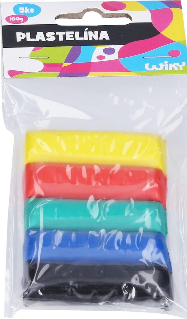 Plastilin Modelliermasse 5er Set 100g 5 Farben weich elastisch wiederverwendbar