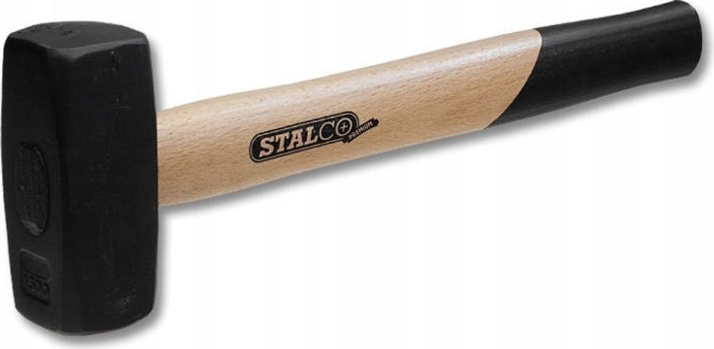 Steinhammer mit Holzstiel 1000g