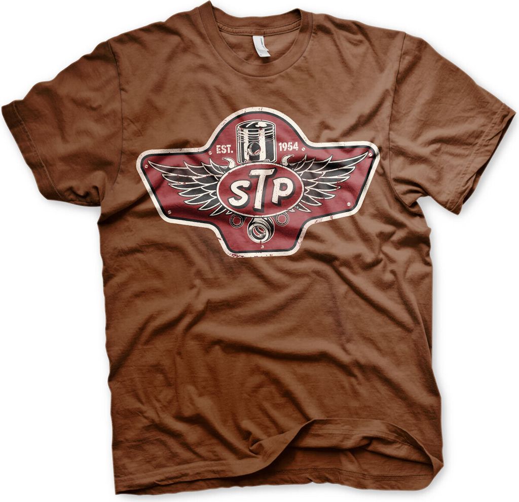 STP Piston Emblem T-Shirt - X-Large - Brown