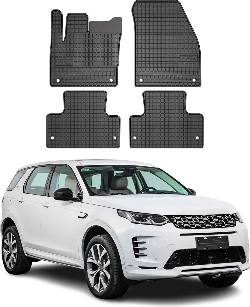 OMAC Gummi Fußmatten für Land Rover Discovery Sport 2014-2025 Matten Schwarz 4x