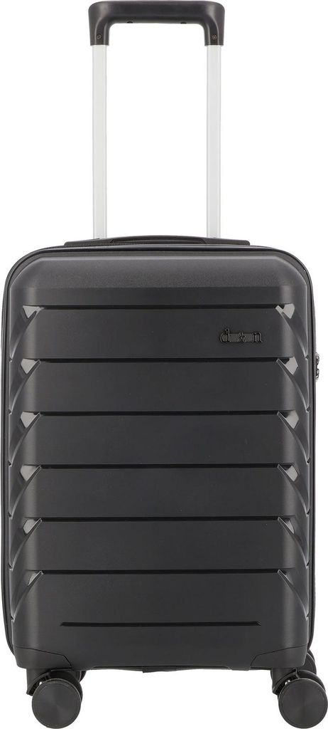 d&n Travel Line 4100 4-Rollen Kabinentrolley 54 cm - Black