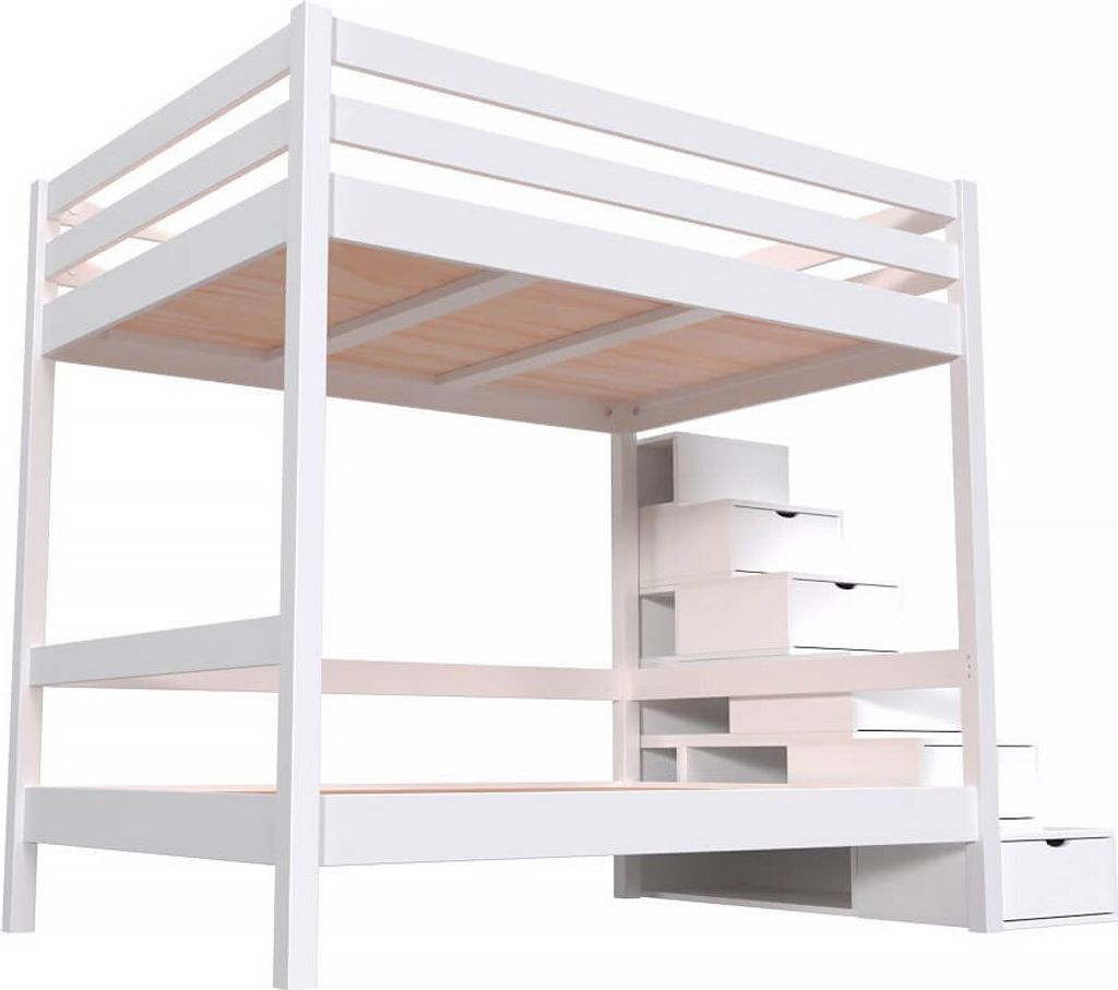 Doppelstockbett Sylvia 140x200 - Weiß