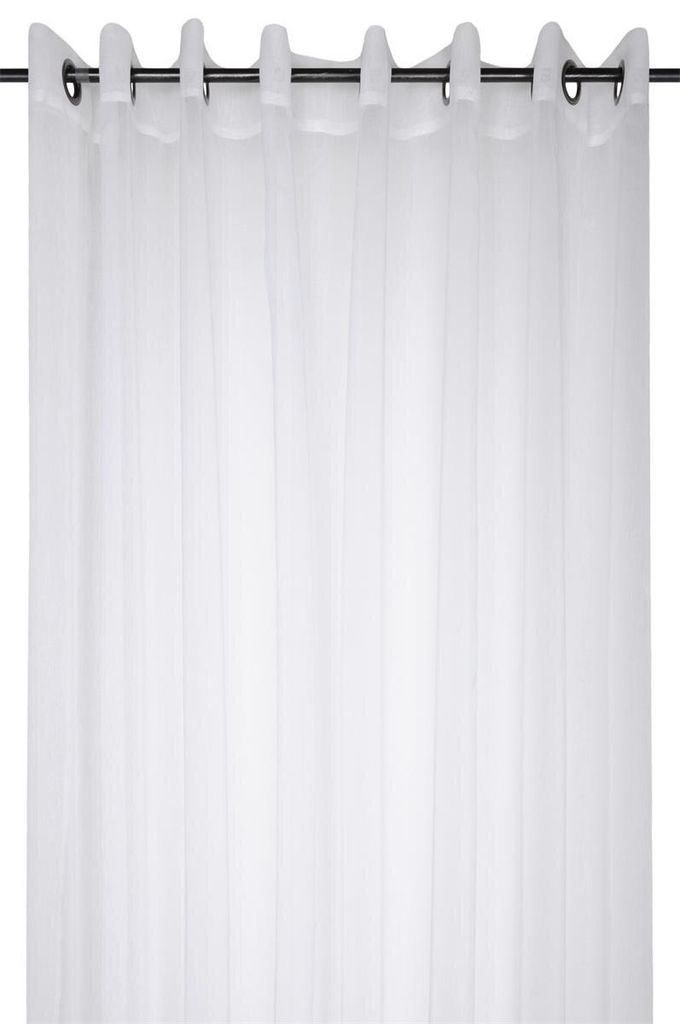 MONNA Vorhang weiß 100% Polyester mit Metallösen 300x260 cm Produktbild 