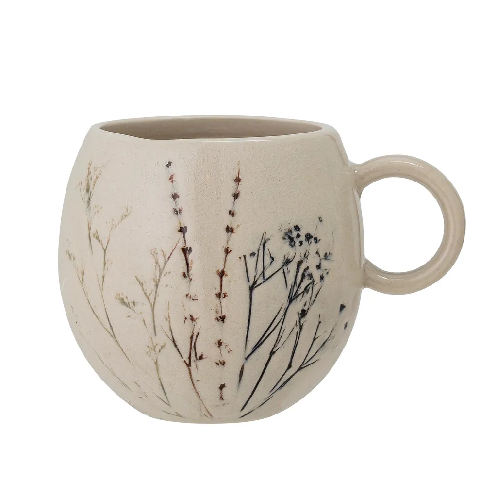 Tazza Smaltata Fiori Paffuti Colorati - Mug Pop Artigianale Vintage