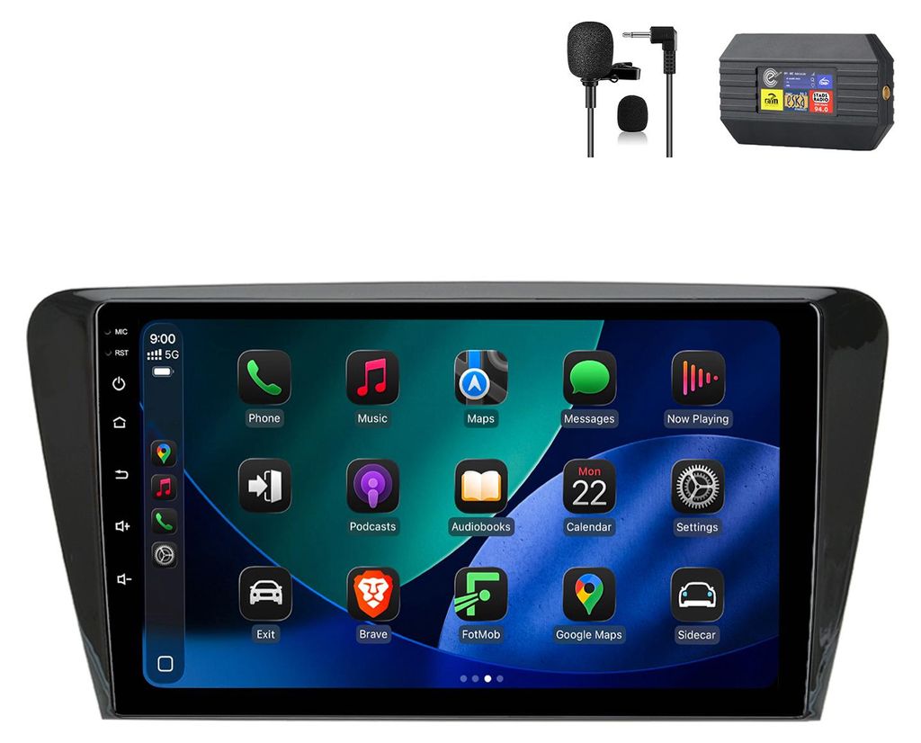 Radio Android 64GB dla Skoda Octavia 2013-2018 Carplay Navi Zdjęcie produktu 