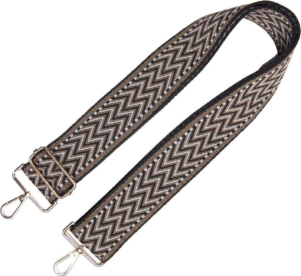 Taschengurt Set Zick-Zack-Muster Synthetik 140 cm Produktbild 