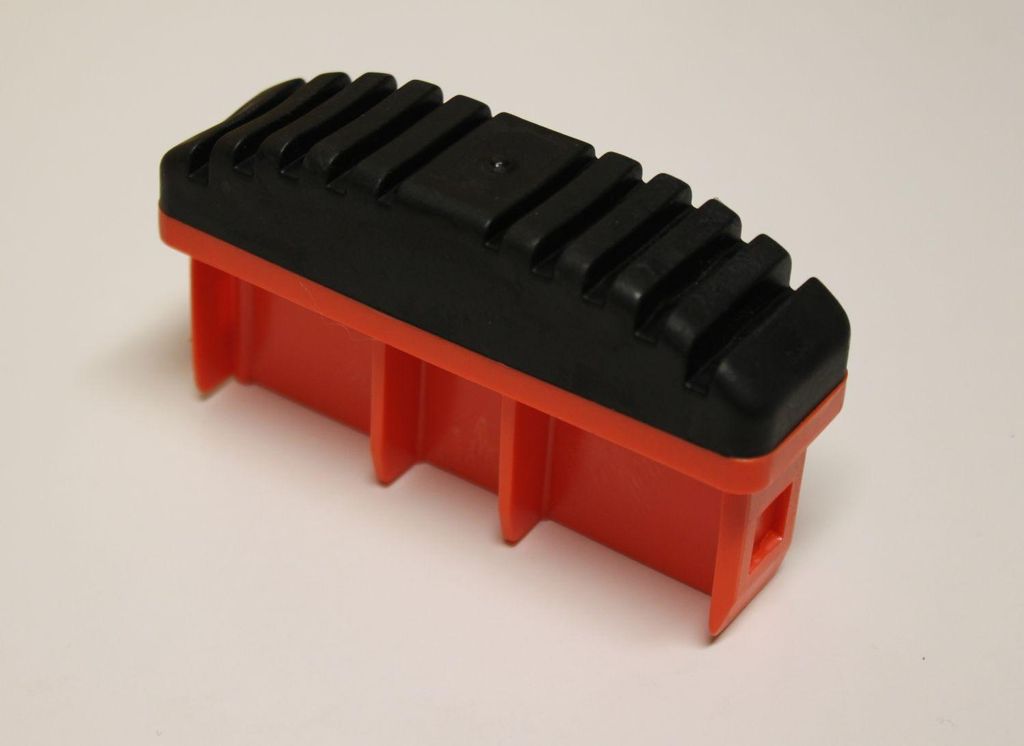 Krause MONTO Fußstopfen (Paar) 97x25 mm, orange, für MONTO Anlege-, Schiebe-, Seilzug- und VielzweckLeitern