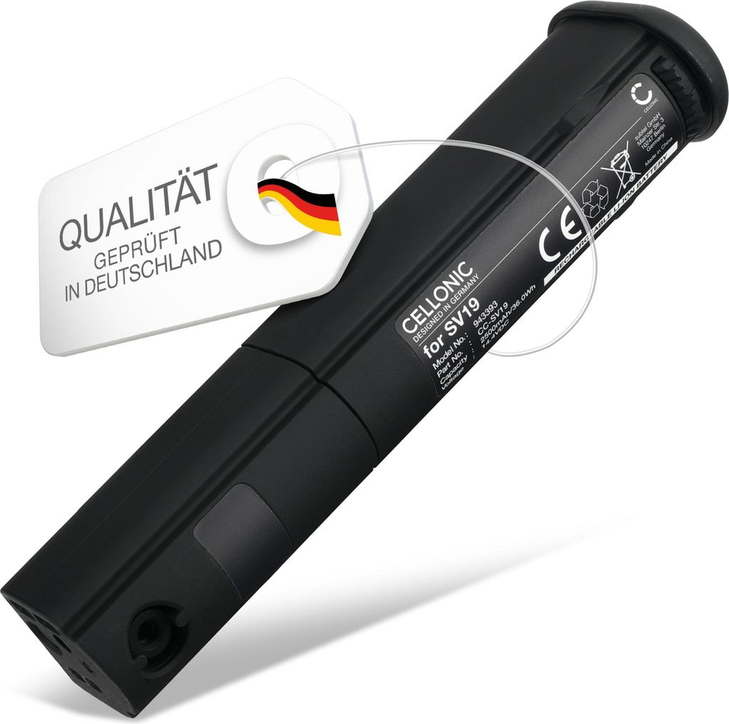 CELLONIC 1x Akku für Staubsauger Kompatibel mit Dyson Omni-glide, SV19 - (2500mAh, 14.4V)