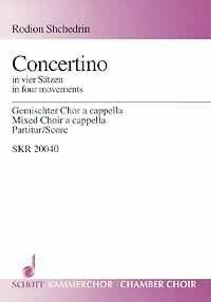 Concertino - (Vokalisen) - Shchedrin, Rodion - Musiknoten