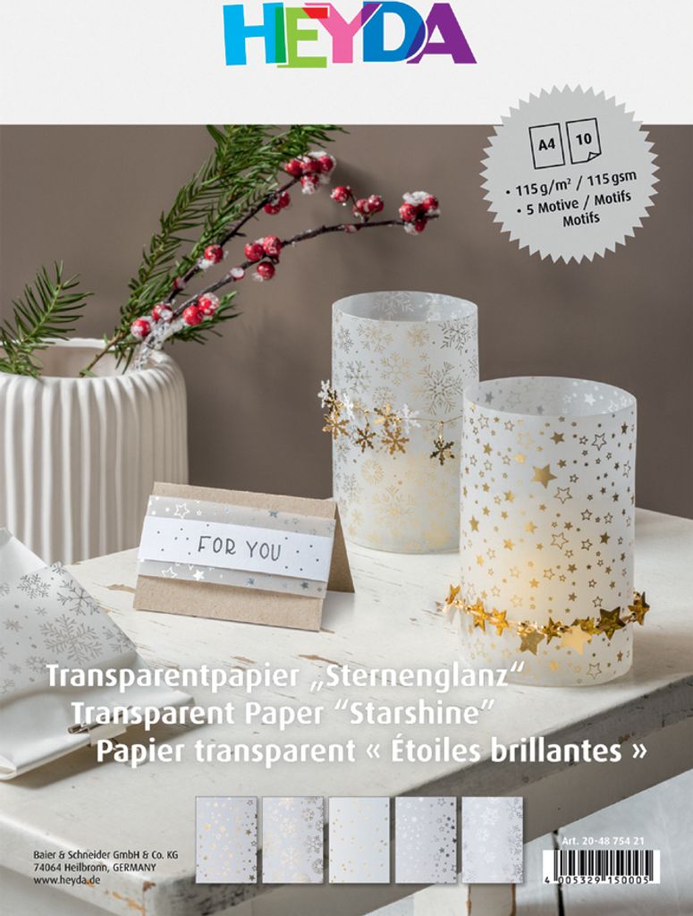 HEYDA Christmas, Gold, Silber, Junge/Mädchen, Christmas, Produktbild 