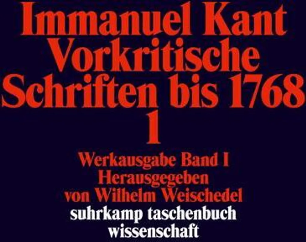 Texte Original Werkausgabe 12 Bände Wilhelm Weischedel Kant de Référence