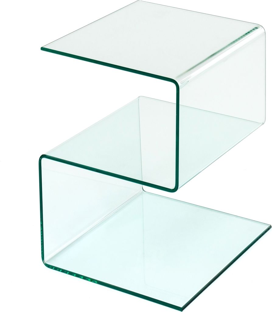 Beistelltisch >7/176< in Klarglas, Glas - 40x50x37cm Image du produit 