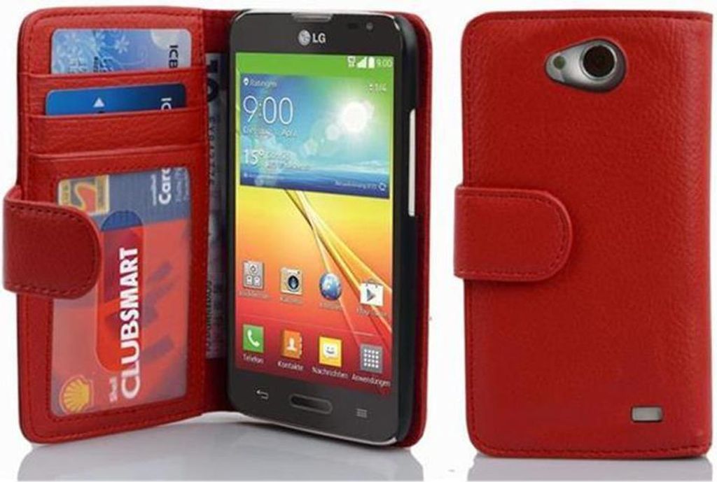 Cadorabo Hülle für LG L70 (1. SIM) in Rot Backcover Handy Produktbild 