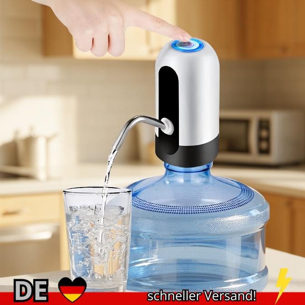 1pcwhite Schwarze Wasser Flaschen Pumpe USB-Lade-Auto-Schalter Trink Spender