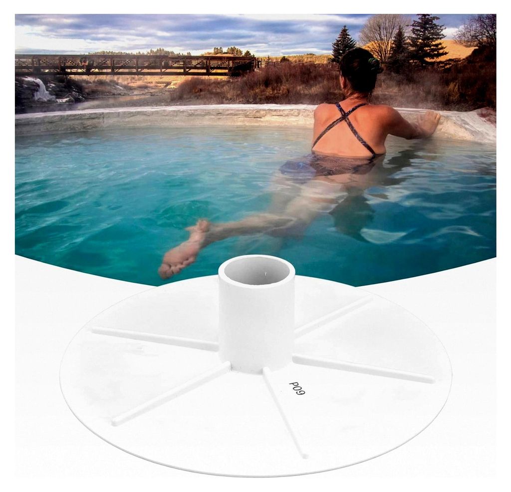 Ersatz-Vakuumplatte für 8-Zoll-Skimmer, weißer Kunststoff, für Inground-Pool-Skimmer, gerader Anschluss