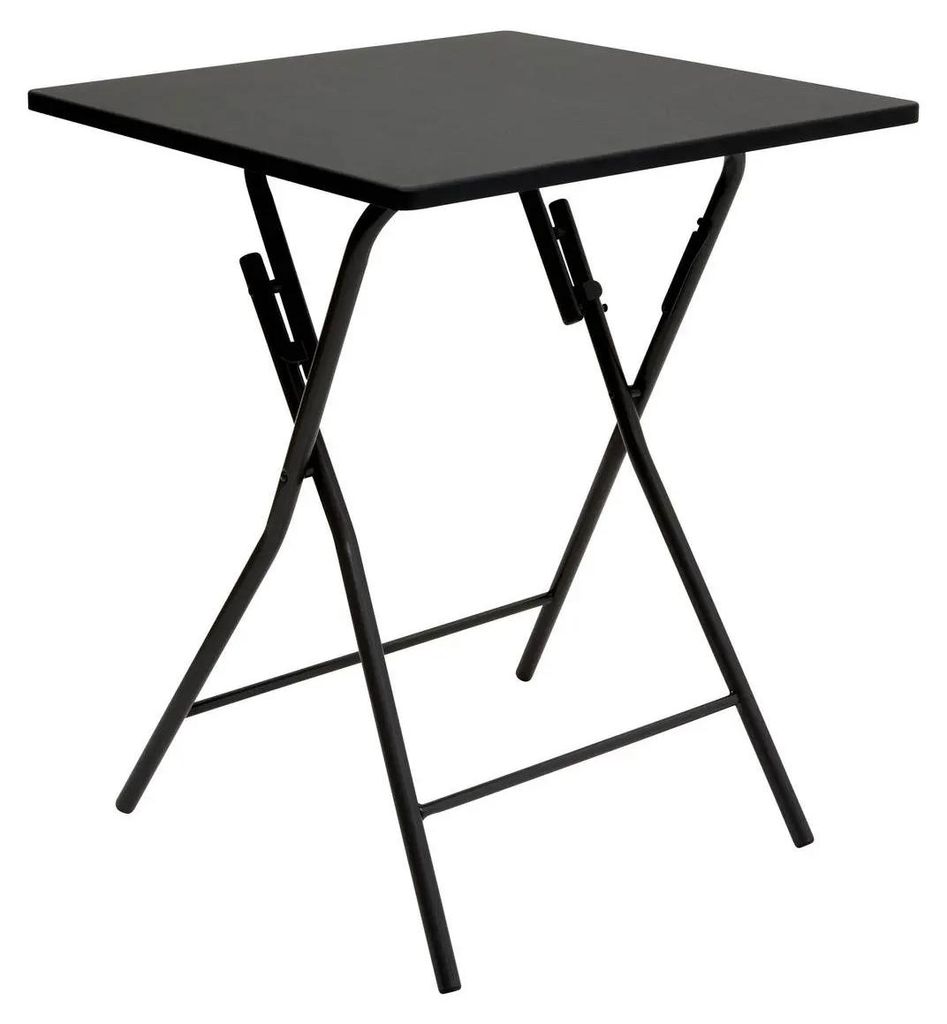 Schwarzer Klapptisch, für zwei Personen, 60 x 60 x 75 cm Produktbild 
