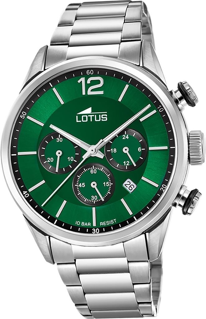 Lotus Edelstahl Herren Uhr Armbanduhr silber Luxus Khrono D2UL18688/4