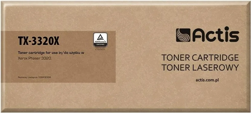 Toner noir Actis TX-3320X pour imprimante Xerox 106R02306 11000 pages