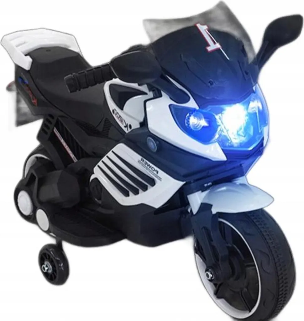 Moto électrique enfants K1500 Blanc Ekspand avec phares LED intégrés - 2