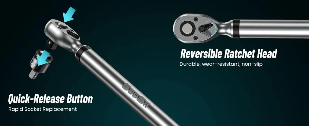 Clé dynamométrique 17-340 Nm numérique avec signal sonore et LED - 8