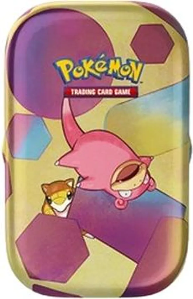Coffret métal Pokémon Ramoloss avec illustrations colorées de Kanto