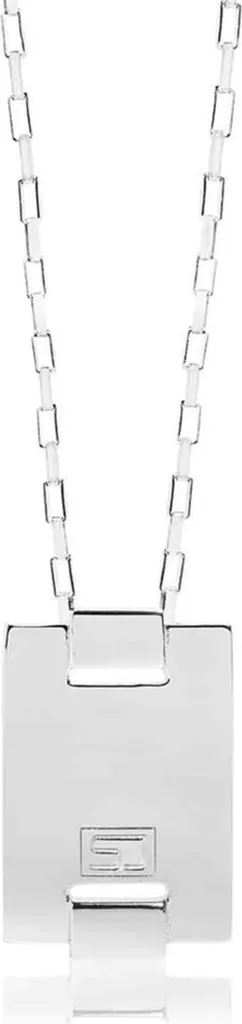 Pendentif Cercle Sif Jakobs p0045 : Argent Rhodié et Pierres Blanches