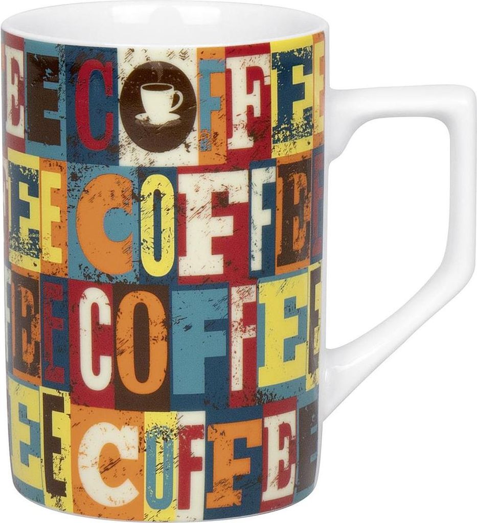 Könitz Mug Coffee Squares, Tasse, Tasse à café, Porcelaine, Image du produit 