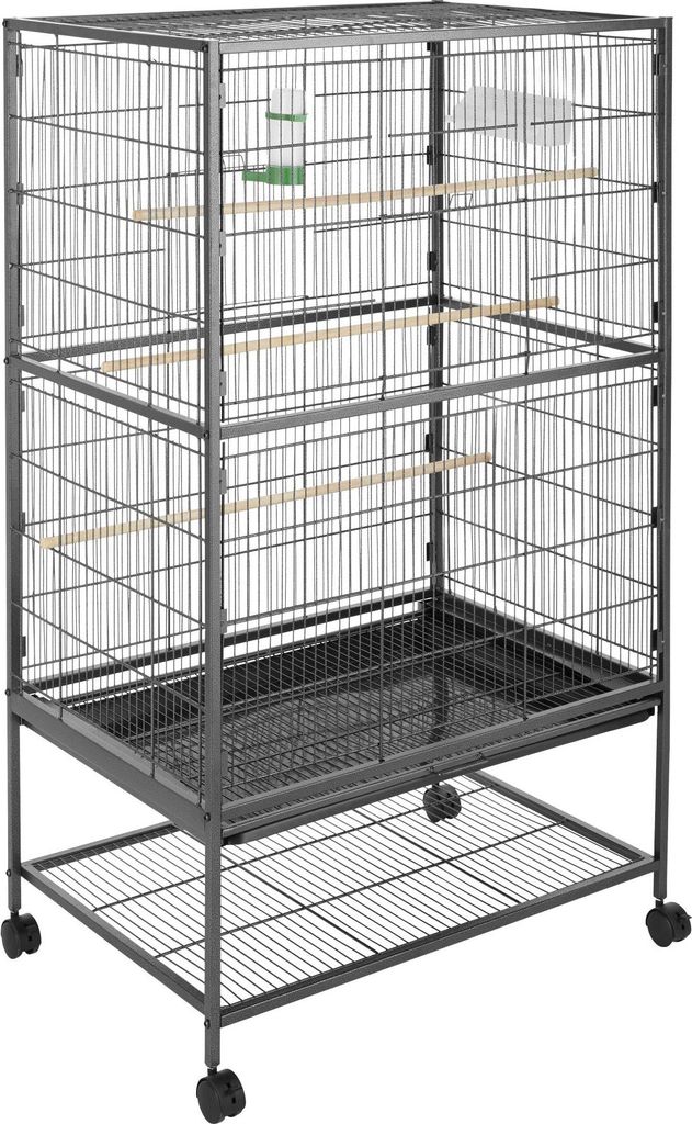 Cage à oiseaux 131 cm - gris anthracite Image du produit 