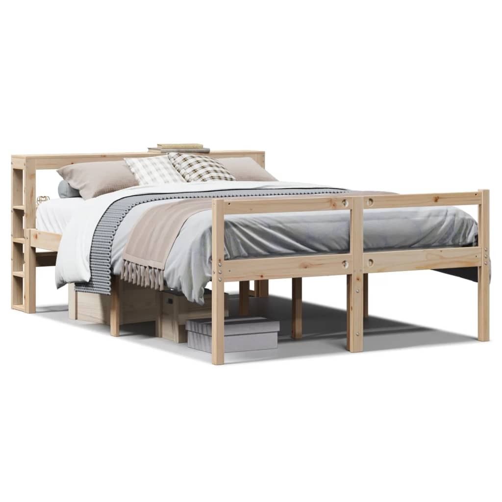 (NEU 2026) Seniorenbett mit Kopfteil, ohne Matratze, 120x200 cm - Klassische Betten - 32.27 kg