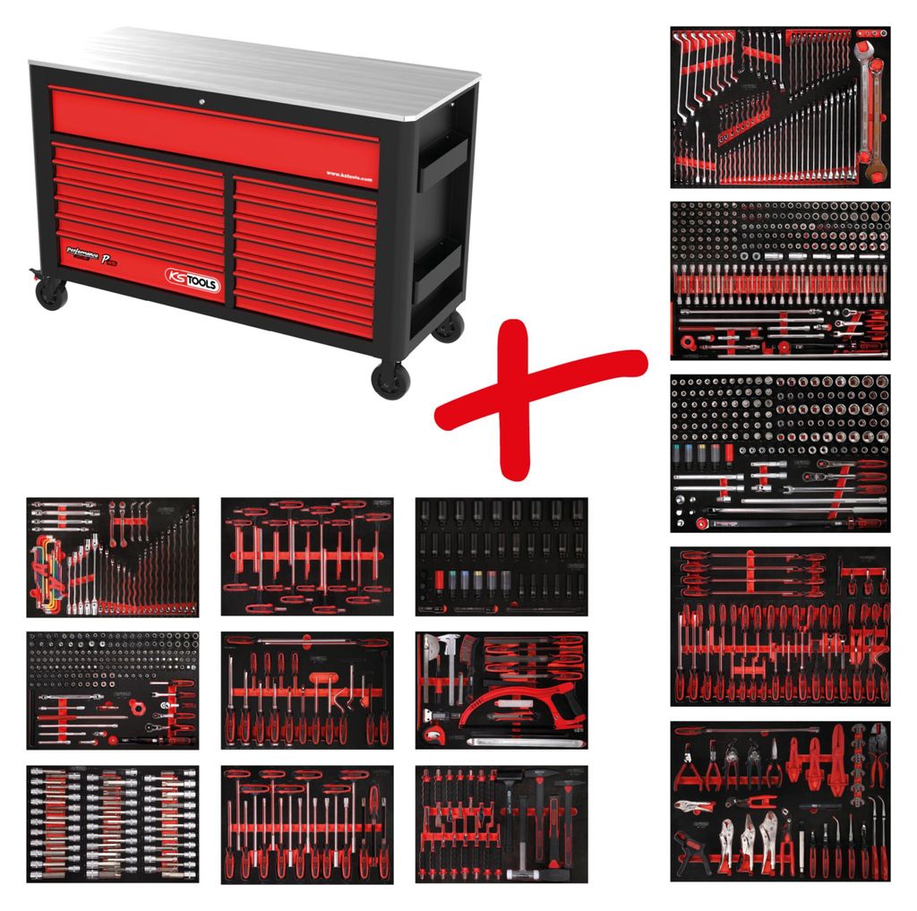 KS TOOLS Performanceplus Jeu de servantes d'atelier P45 Image du produit 