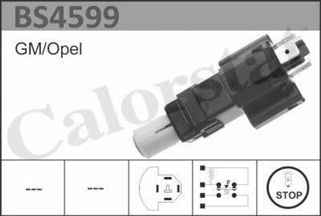 Ricambio Interruttore Stop Vernet BS4599 per Opel e Chevrolet OE 6240058