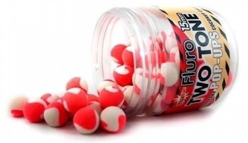 Dynamite Baits Two Tone Fluro 15 mm Truskawka-Orzech Zdjęcie produktu 