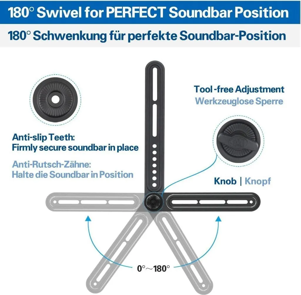 Support barre de son universel MD5420-03 : alignement parfait son-image