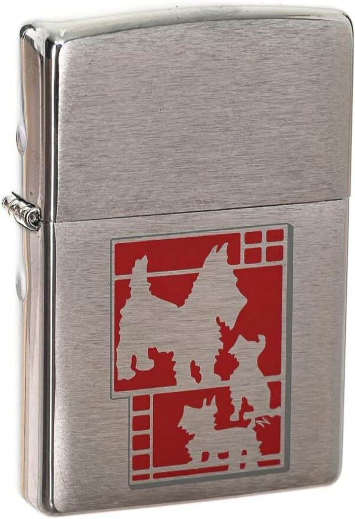 Zippo Feuerzeug Planeta Metallique, Brushed Chrome, Windproof