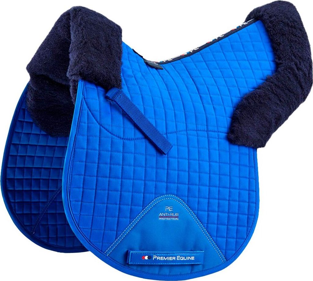 Premier Equine Merino Wool Half Lined Gp/jump Numnah Satteldecke Blau Full Blau Full