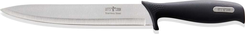 Tranchiermesser Let ́s Cook Knife, 31,5 cm, Edelstahl, Gummi