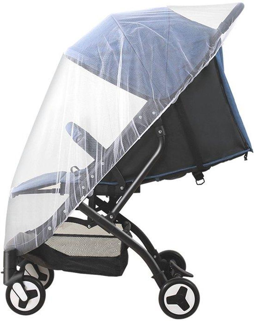 Kinderklamboe, für Kinderwagen, Wieg und Reisebett, mit einem dauerhaften, tragbaren Insektenschutz, weiß.