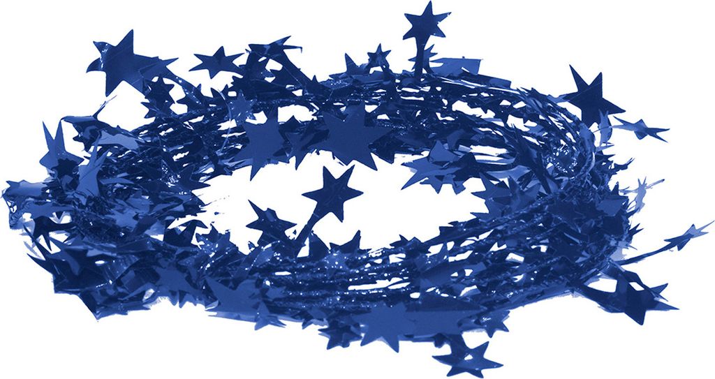 Drahtgirlande Sterne, 2.7 Meter, Farbauswahl:blau 352 / königsblau / royalblau