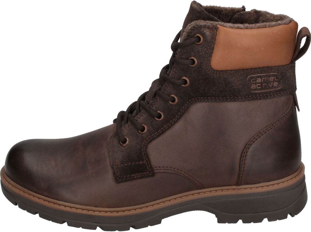 camel active Gravity, Stivali alla Moda Uomo, Marrone Scuro, 43 EU