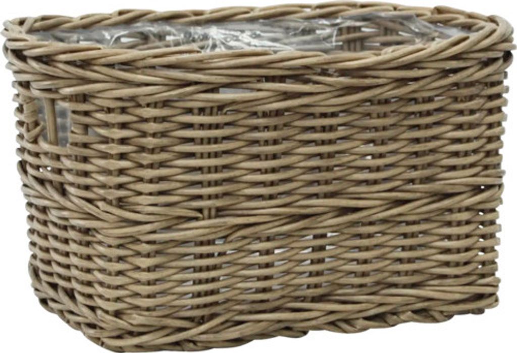 Korb Lafiora Polyrattan 40 x 26 x 25 cm braun
