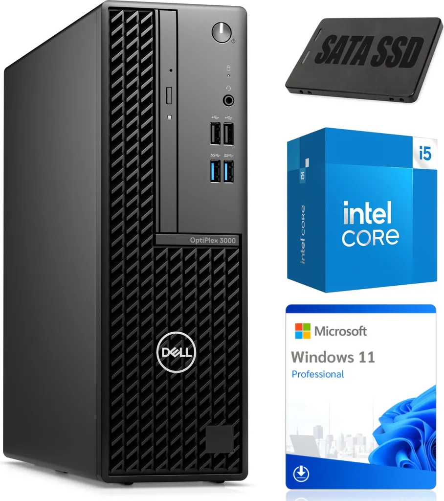PC Computer Dell OptiPlex 3000 Slim Form Factor | Intel i5-12500 | 16 GB DDR4 | 256 GB SSD | Win11  | Grade A