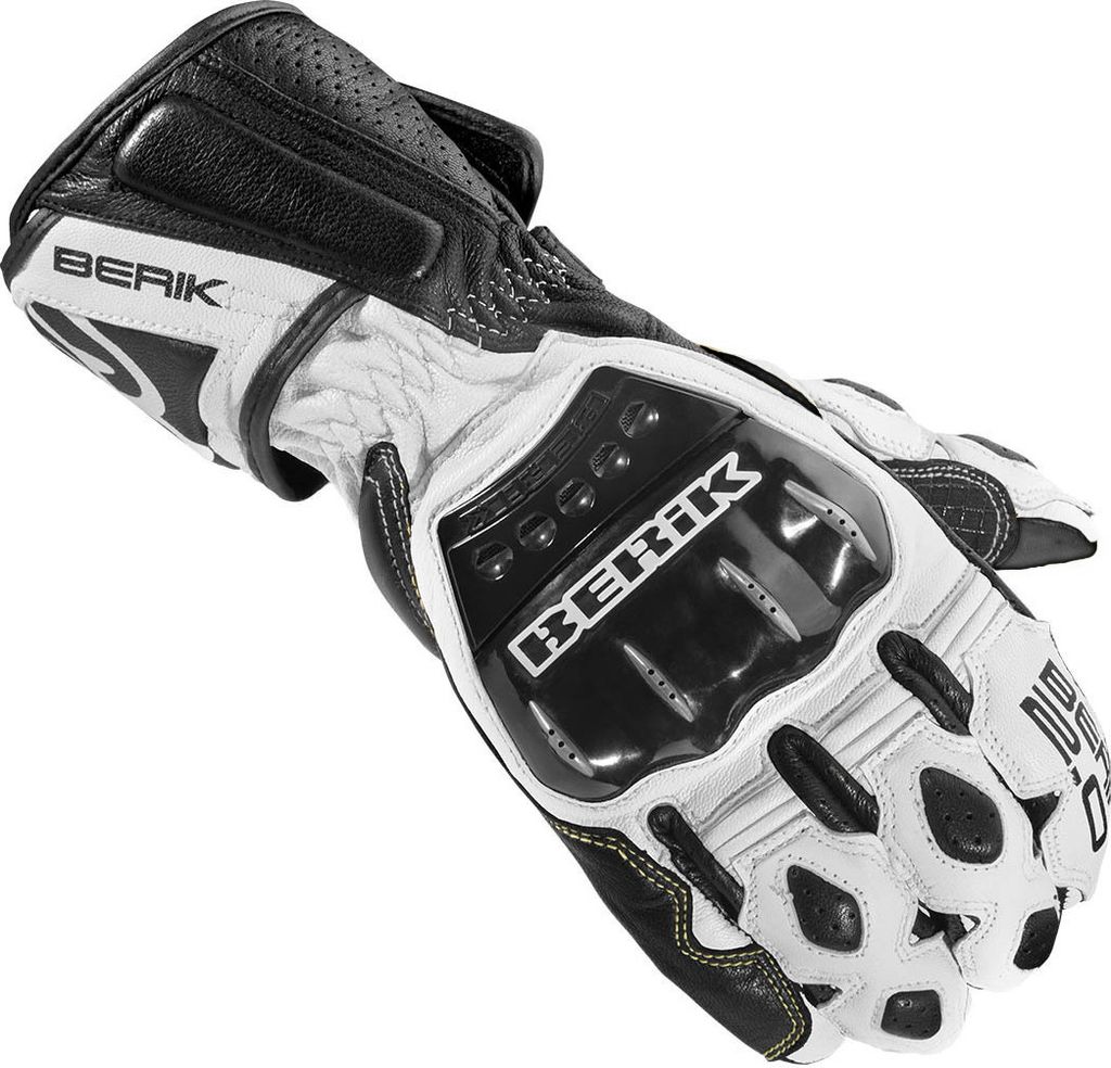 Berik Segullo Motorradhandschuhe, weiß/schwarz, XS Produktbild 