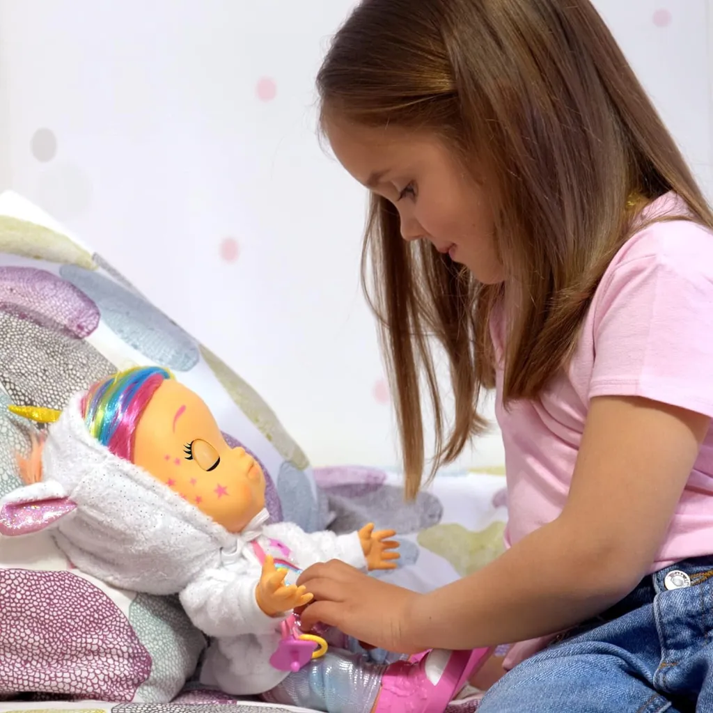 Poupée Bébé Interactive Cry Babies Dreamy avec 65 Réactions et Accessoires - 17
