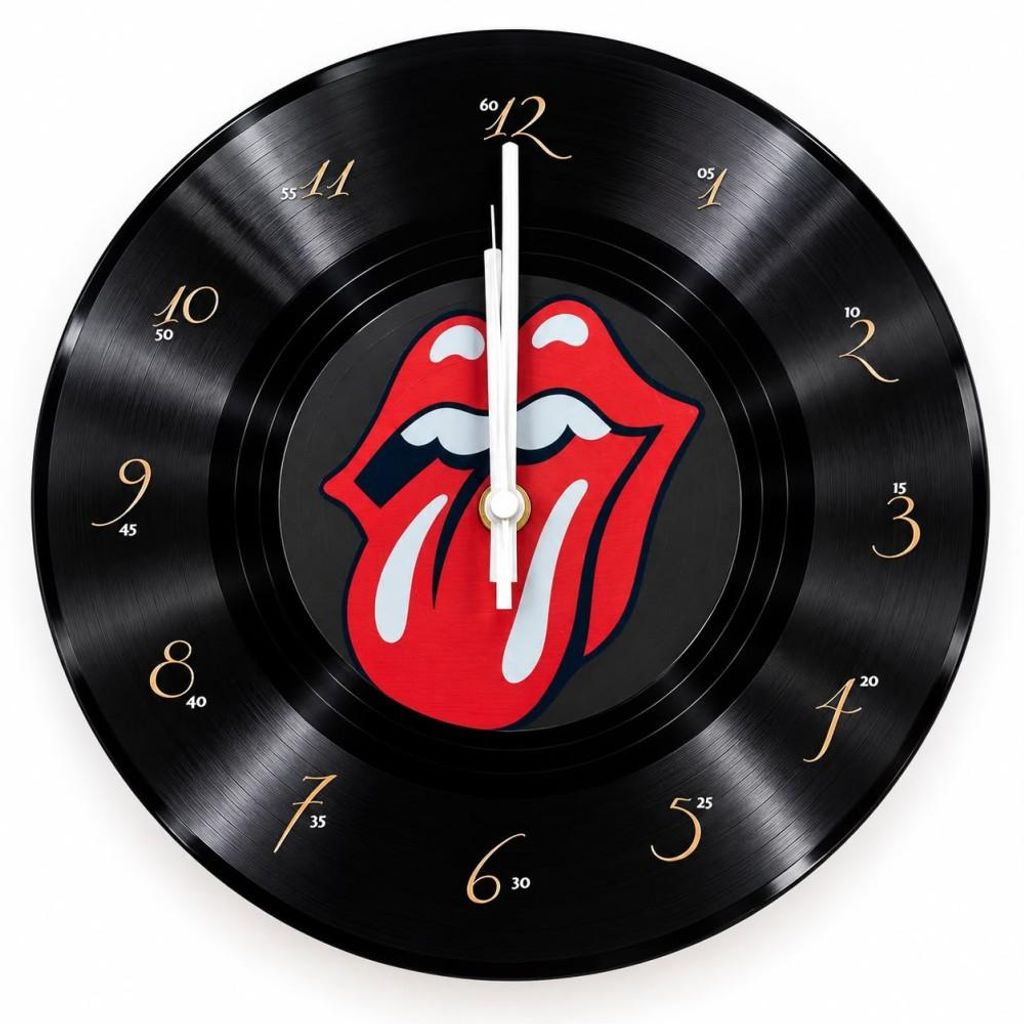Nástěnná hodiny The Rolling Stones - logo "jazyk" - design Obrázek produktu 