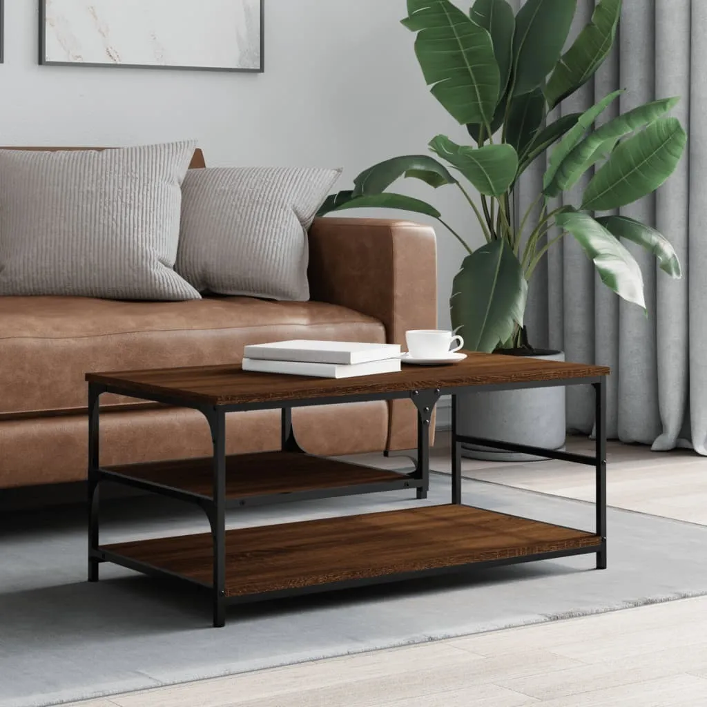 Tavolino Salotto Multistrato Rovere Marrone 90x49x40cm SYFAX Pro - 2