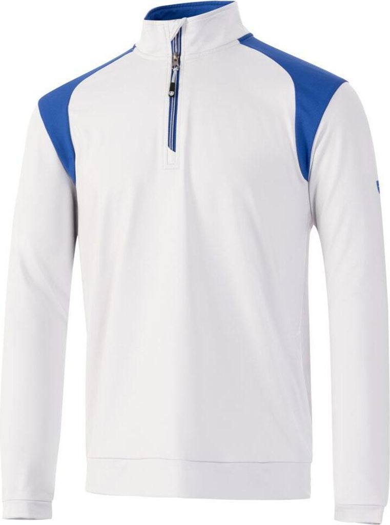 Island Green - Pullover Verkleidet für Herren - Emblem PB259 (XXL) (Silbergrau/Königsblau)