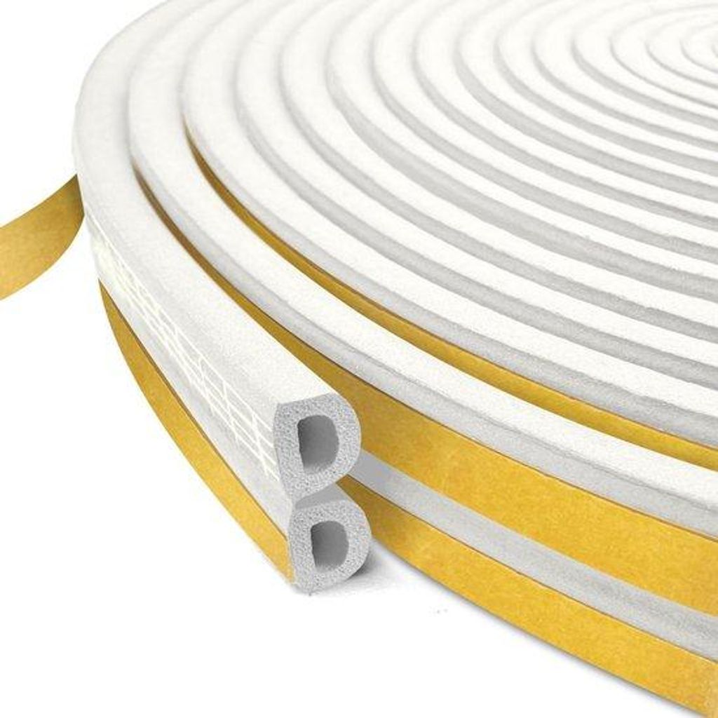 Weichdichtungsstreifen 9x6mm 10m weiß selbstklebend