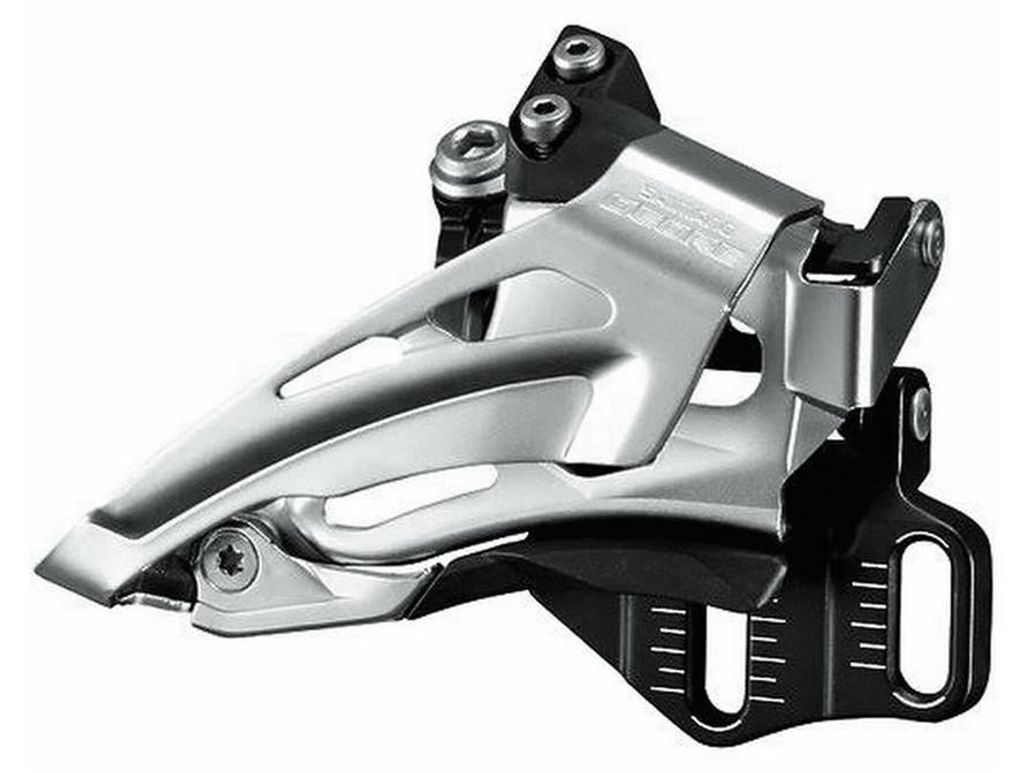 Umwerfer Shimano Deore FD-M618-E 66-69 E-Type Top Swing Down Pull 2x10 Gänge