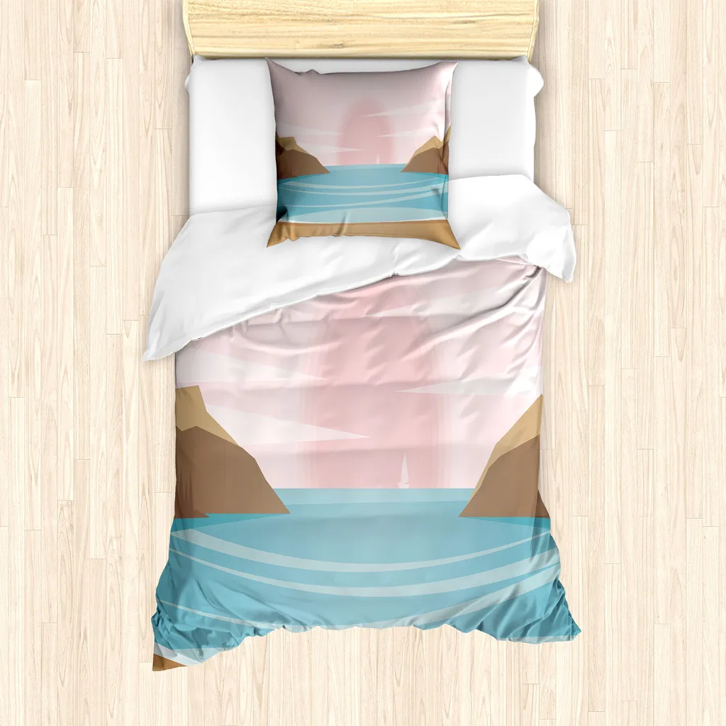 Set Copripiumino Rose Cocoa ABAKUHAUS Singolo 135x200 Anallergico